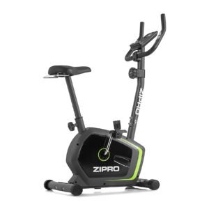 ZIPRO Vélo d’Appartement DRIFT, Vélo d’Intérieur pour Fitness et Sport à Domicile, écran LCD, Pulsomètre, Niveaux de Résistance, 120kg